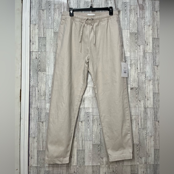 I Love Ugly Men’s Cargo Clean Sebastian Pants in Bone 100% cotton Sz Medium